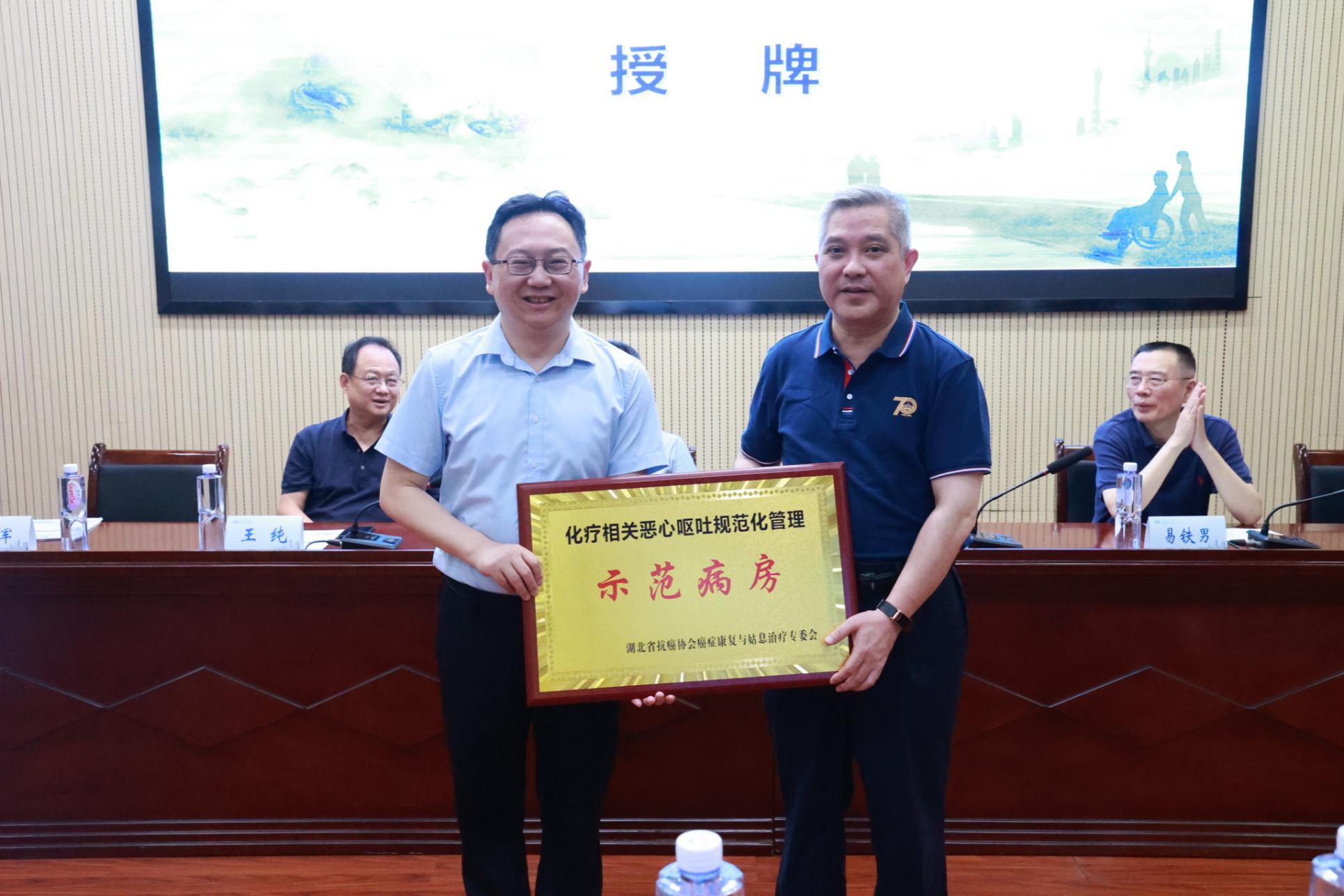 国药东风总医院肿瘤科顺利通过“湖北省CINV规范化管理无呕示范病房”评审